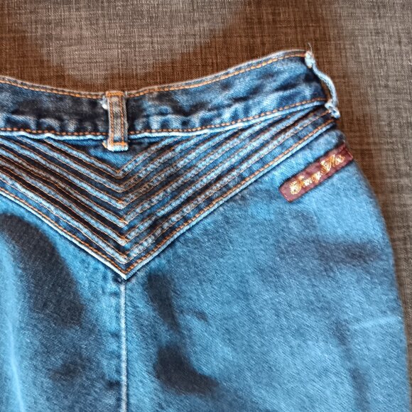 Vintage Fancy Ass Jeans Women's Denim XXS 1970s 70s - Picture 8 of 8
